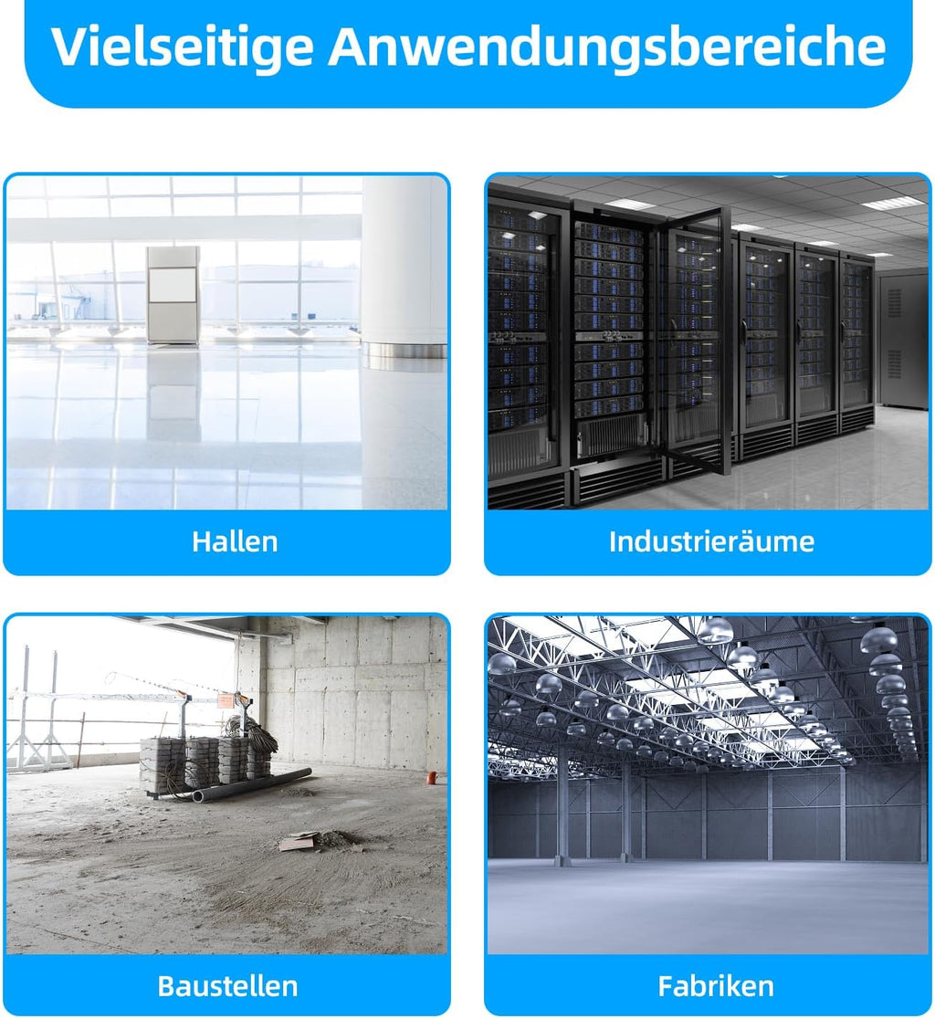 Fahrbarer Trommelventilator mit Laufrollen