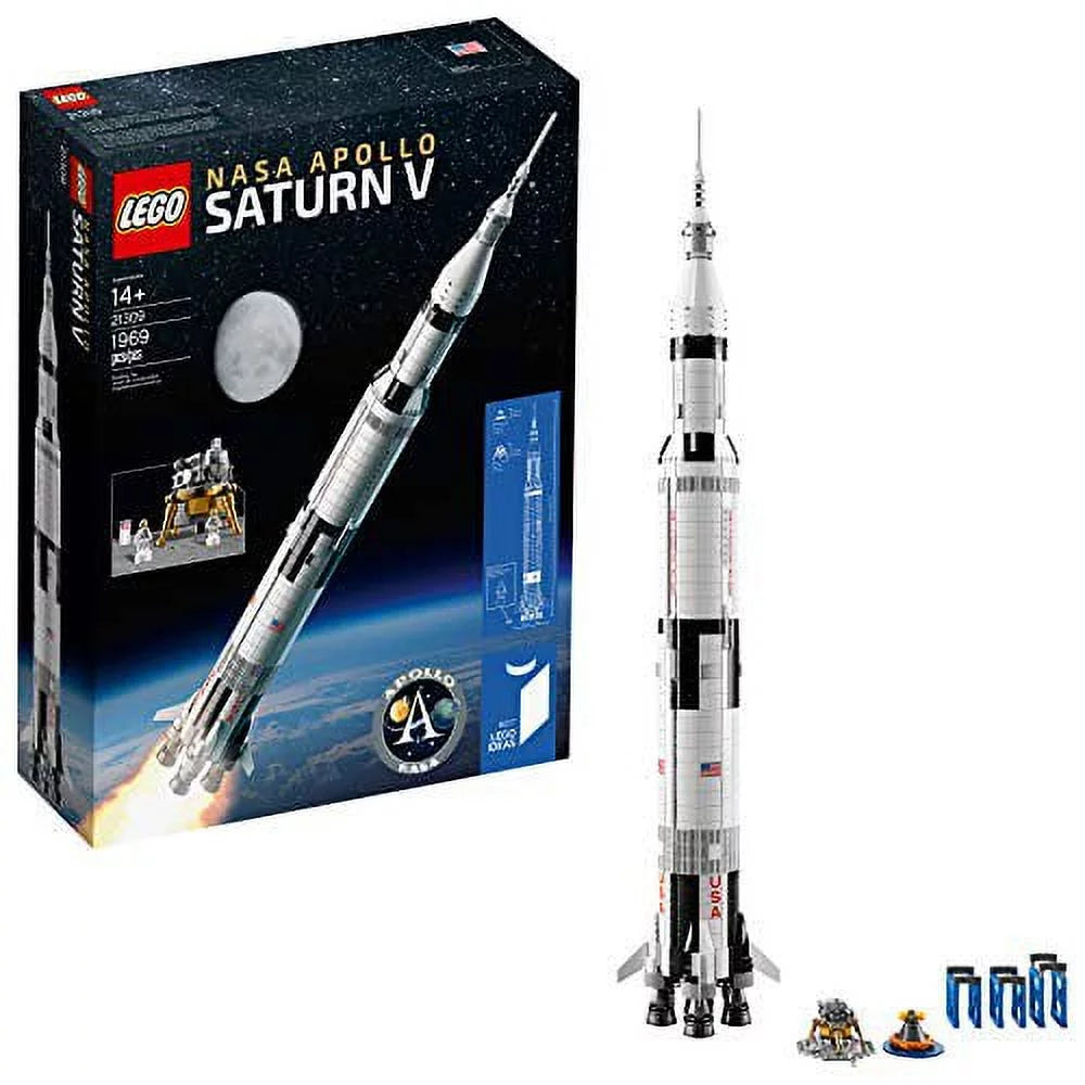 LEGO NASA Apollo Saturn V raket van 1 meter hoog rechtop staand