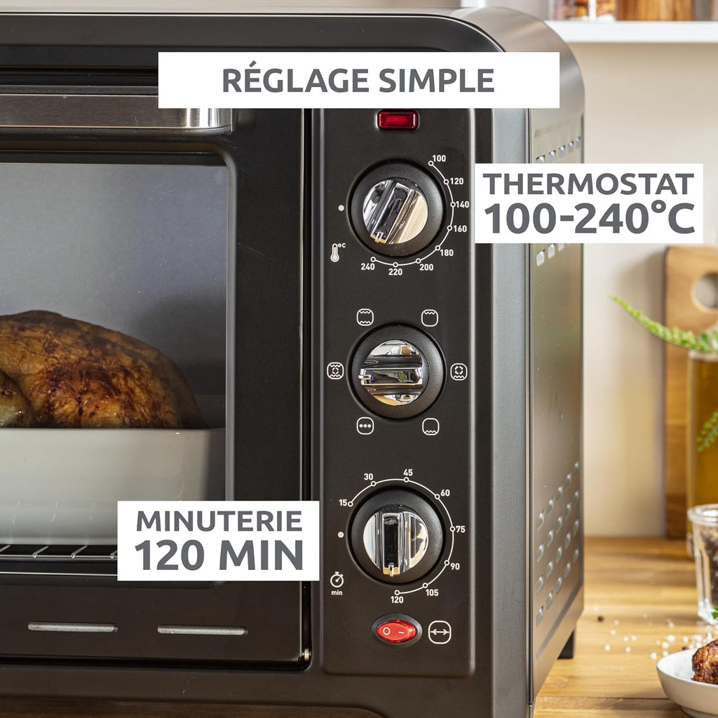 Moulinex Optimo 60L OX495810 heteluchtoven - toepassing met geroosterd vlees