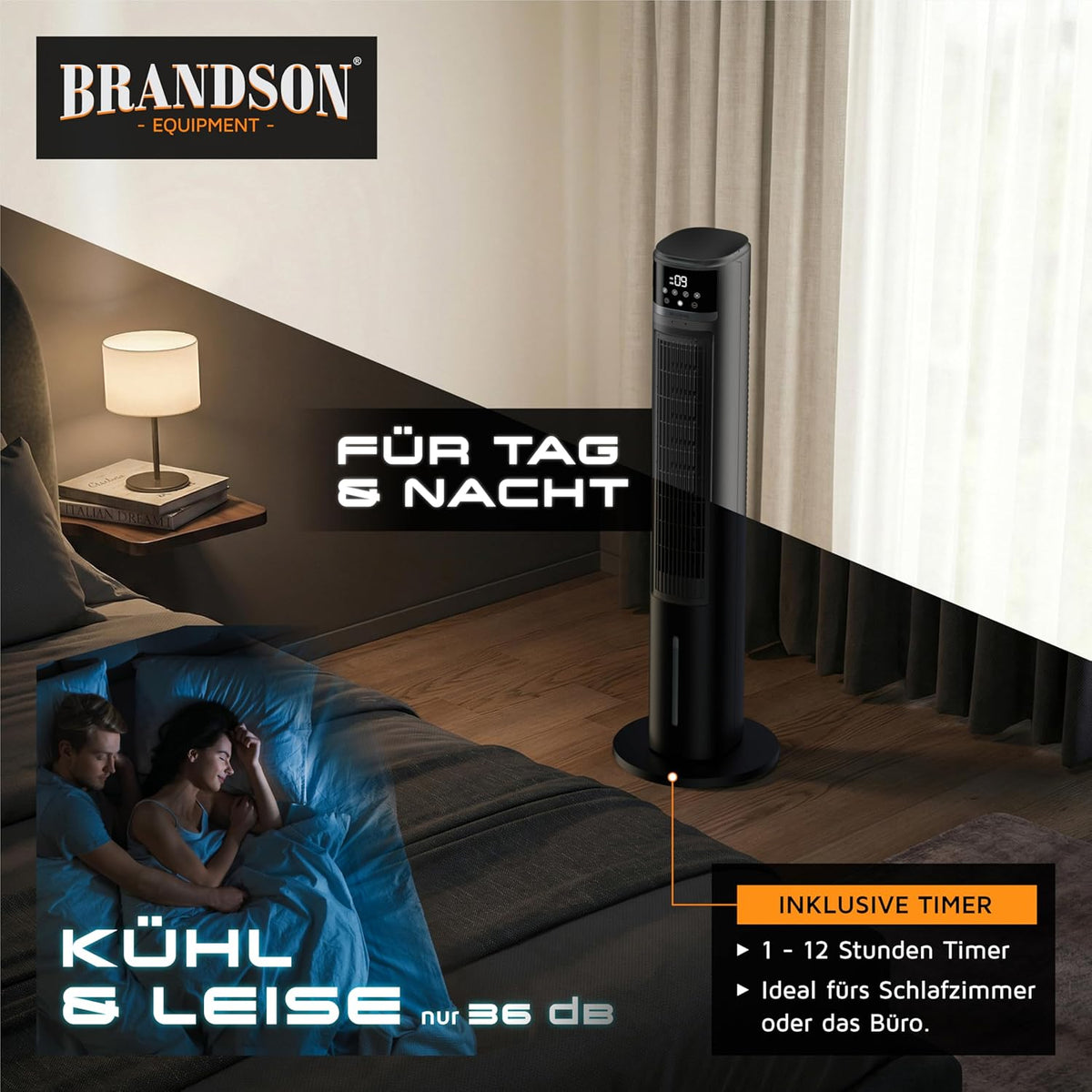 Brandson mobiler Luftkühler Turmventilator – Materialdetail
