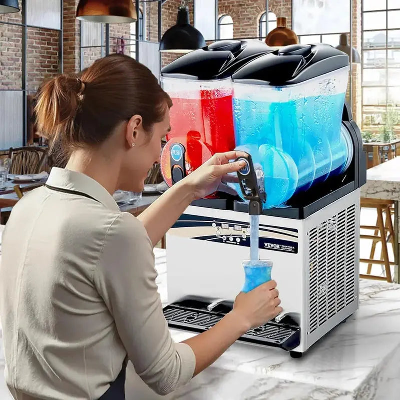VEVOR slushie machine van opzij met taps