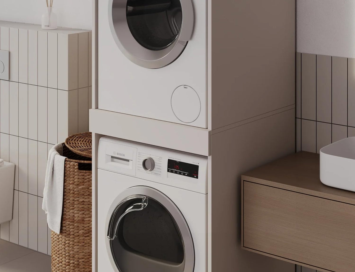 PLATAN ROOM witte stapelkast - montagedetail van de planken