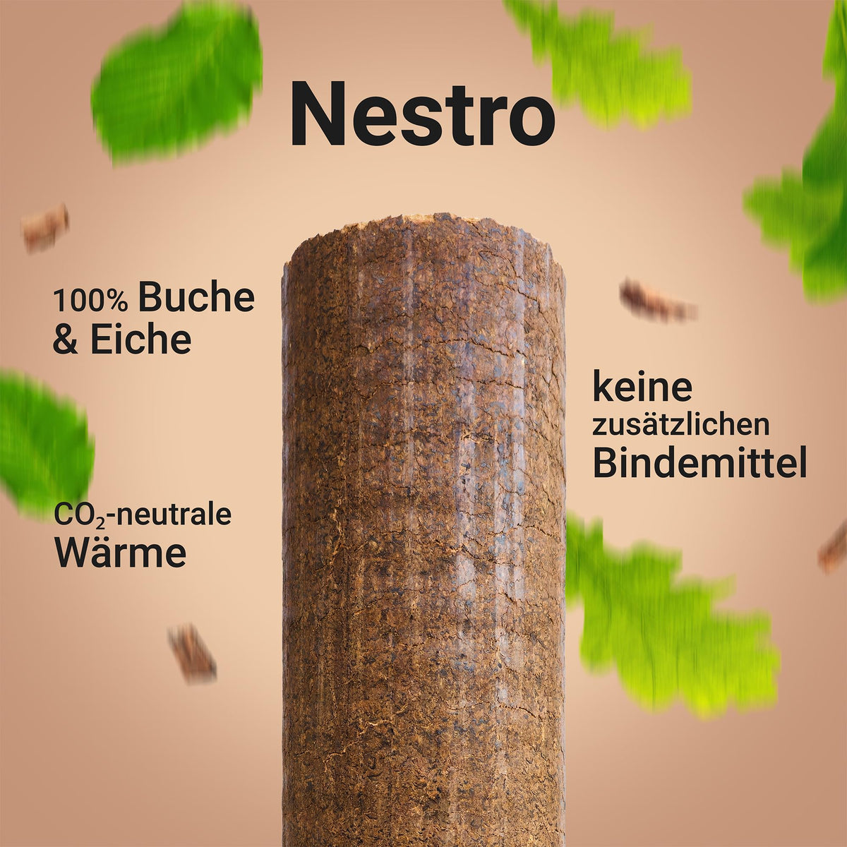 Nestro Hartholzbriketts aus Buche und Eiche 960 kg Palette 7 – Hauptansicht 1/6