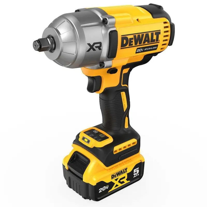 DEWALT 1/2 inch slagmoersleutel met aangesloten accu en lader