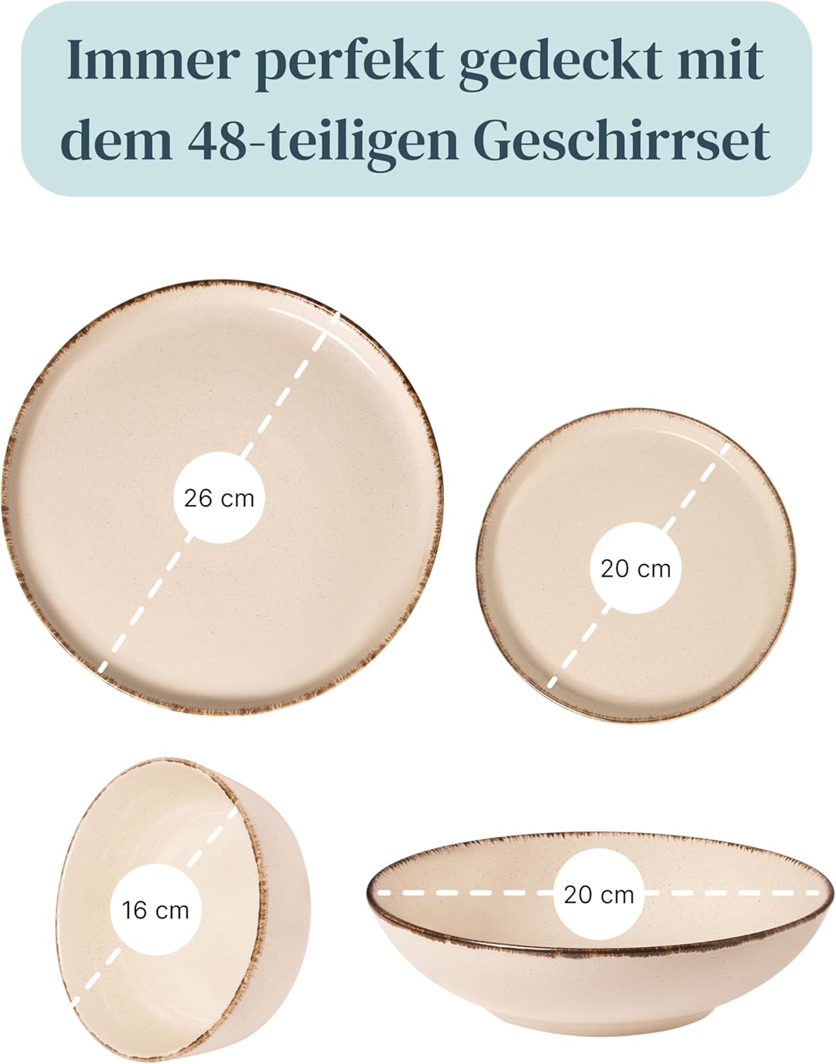 Stapel von Speisetellern im Detail