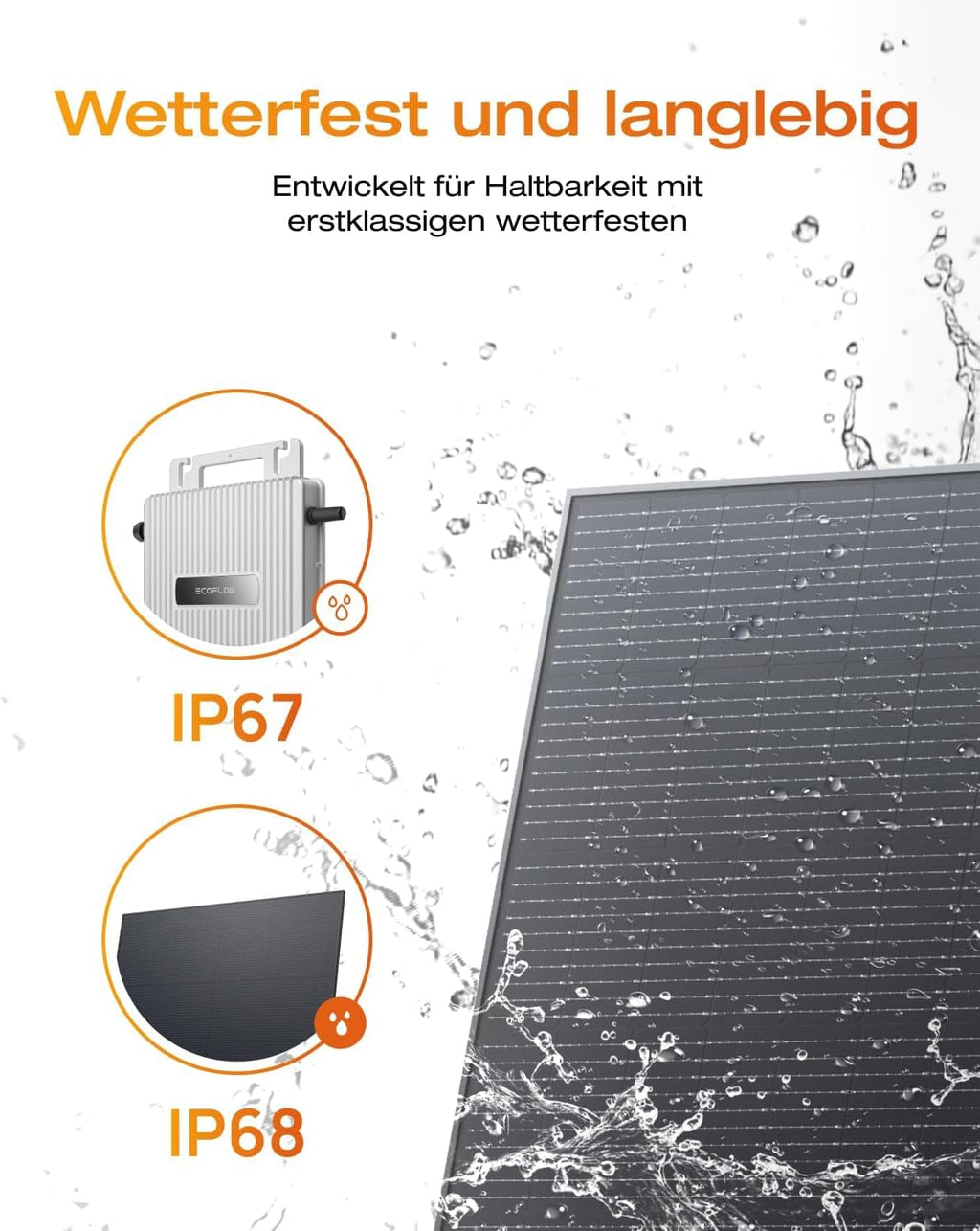 Solarway® 1000Wp / 800W Balkonkraftwerk komplett Steckdose - – Detailansicht 3/7