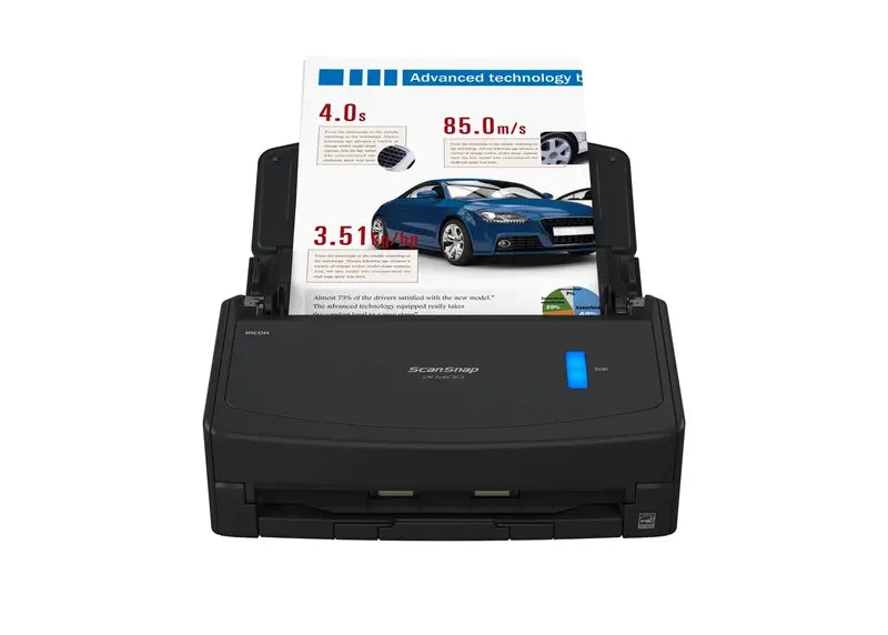 Uitgevoerde scan met automatisch bijgewerkt document
