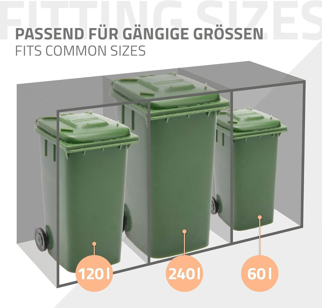 ML-Design Mülltonnenbox 3er Anthrazit – Aufbau und Nutzung