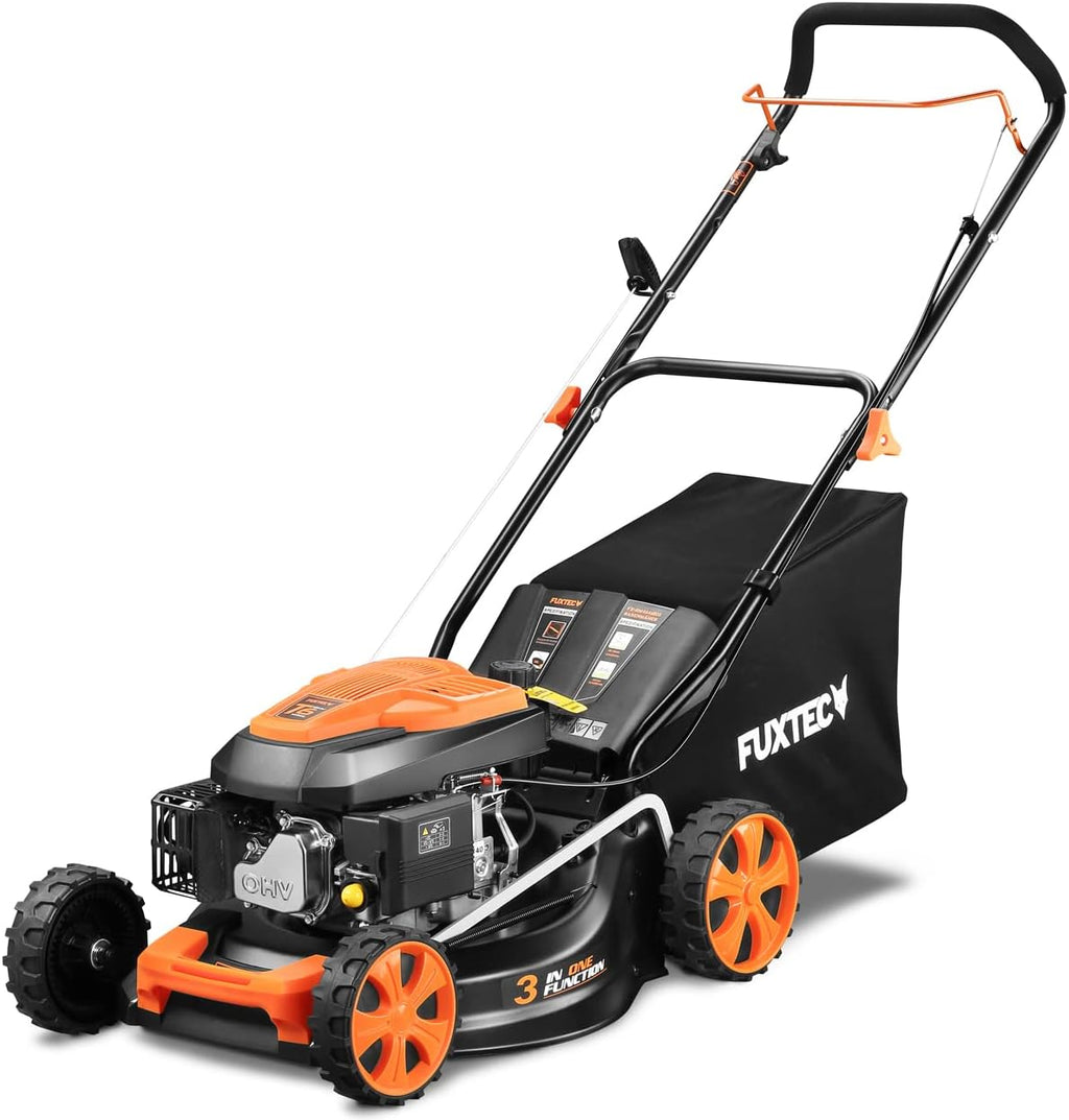 FUXTEC FX-RM4646ECO benzinegrasmaaier, rubberen aandrijfwiel