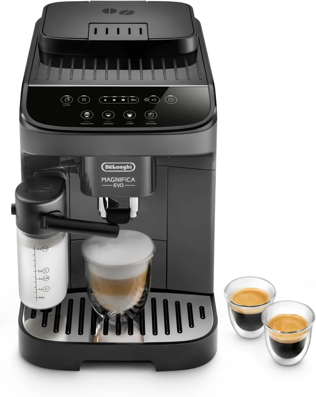 De'Longhi Magnifica Evo Next ECAM312.80.TB Kaffeevollautomat, Titan, 13 Getränke