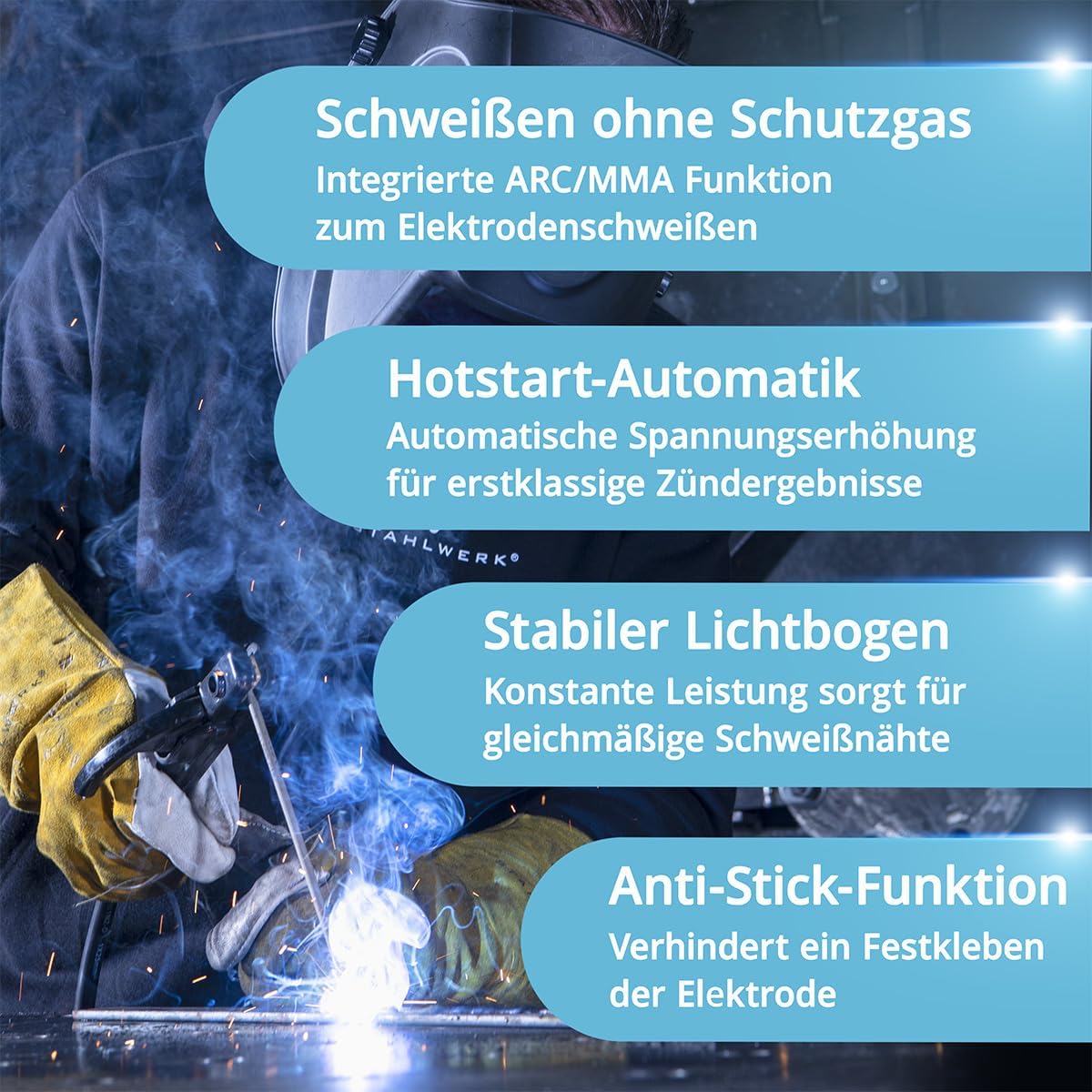 STAHLWERK MTM-200 ST Schweißgerät – Materialdetail