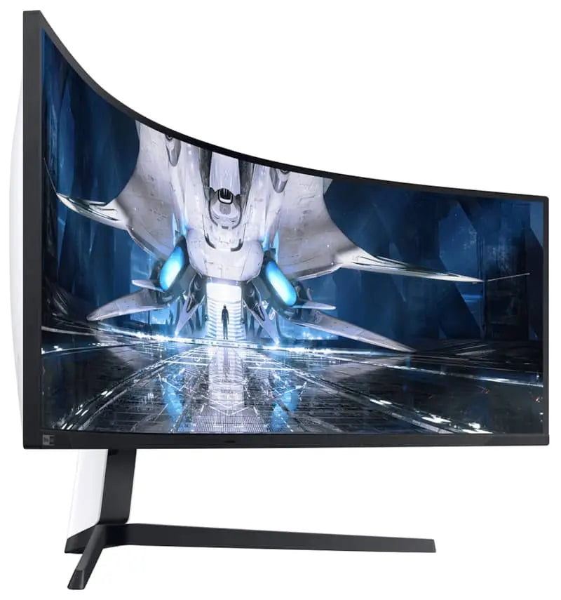 Stijlvolle standaard en achterkant van de Odyssey Neo G9