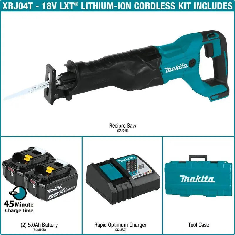 Makita reciprozaag in actiefbeeld tijdens zaagwerk