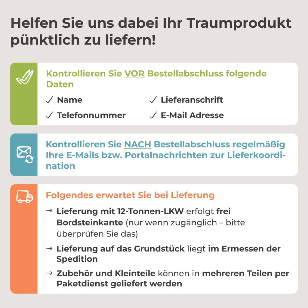Lieferumfang des Badefass-Sets