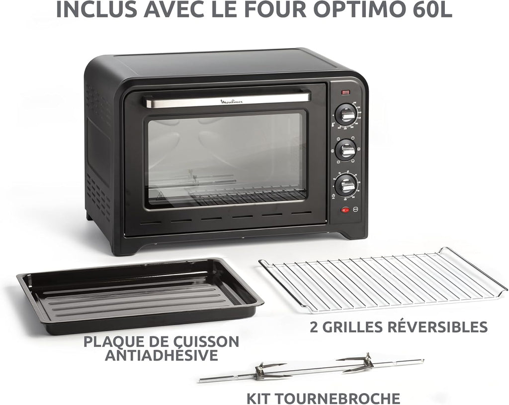 Moulinex Optimo 60L OX495810 heteluchtoven - detail van de timerknop