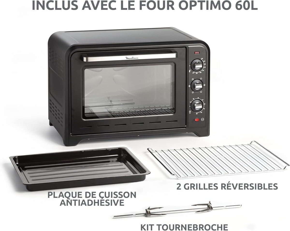Moulinex Optimo 60L OX495810 heteluchtoven - detail van de timerknop