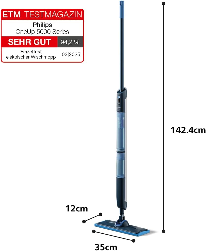 Philips OneUp 5000 Serie Elektrischer Wischmopp - 2X saubere – Detailansicht 3/8