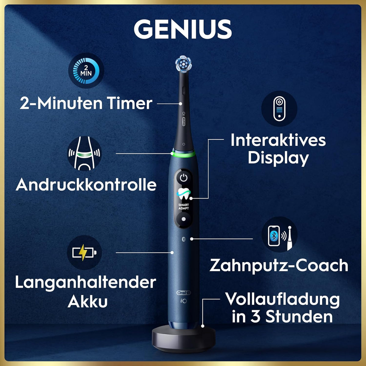 Produktbild: Oral-B iO Series 9 Elektrische Zahnbürste — Electric Toothbr – Rückansicht