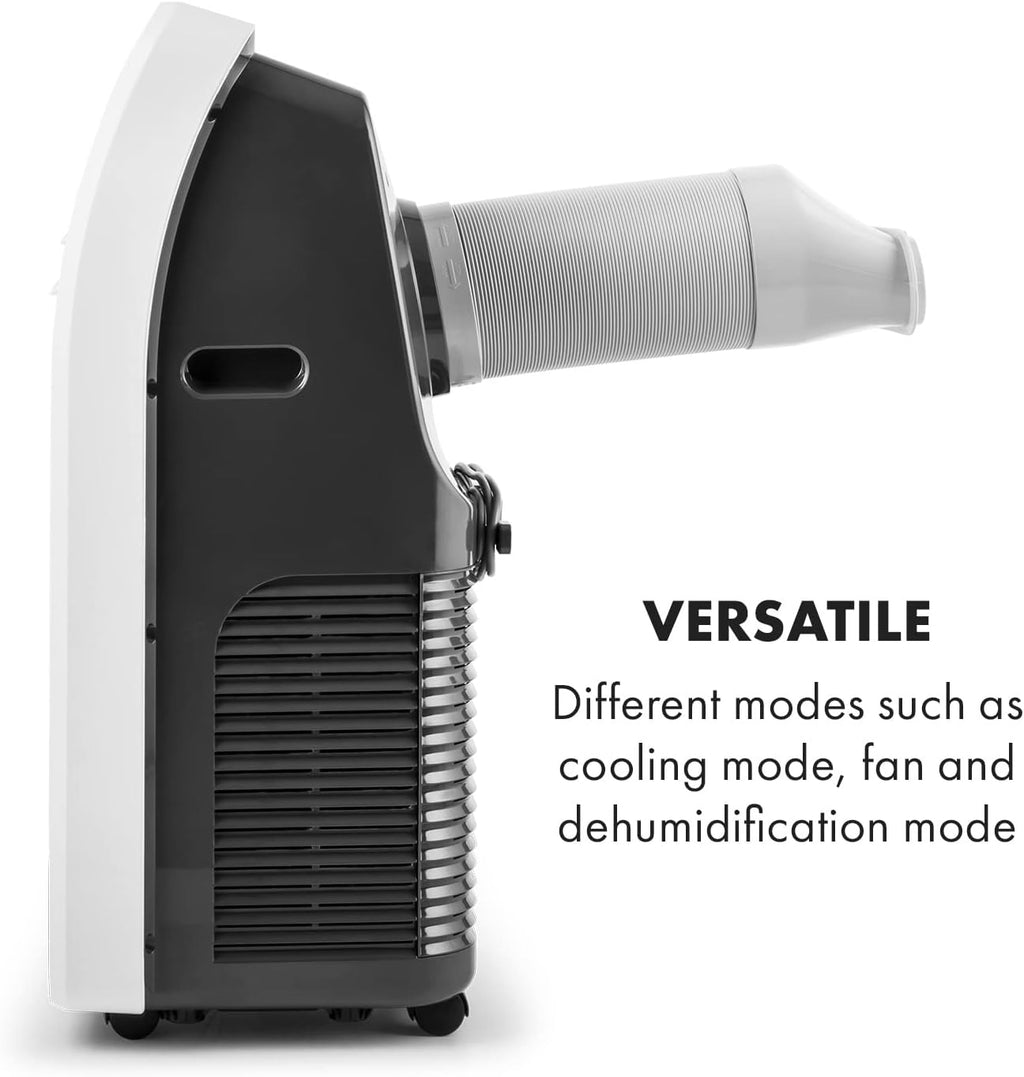 Produktbild: Klarstein Mobile Klimaanlage mit Abluftschlauch – Detailansicht Bedienelemente