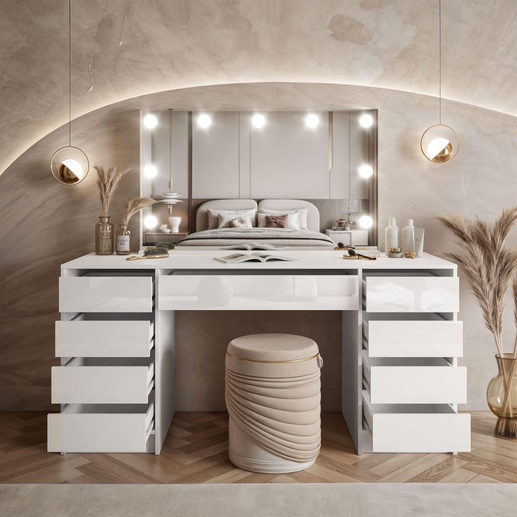 Lookway Schminktisch MADA Elite II mit LED-Spiegel – Elegant – Lieferumfang 10/15