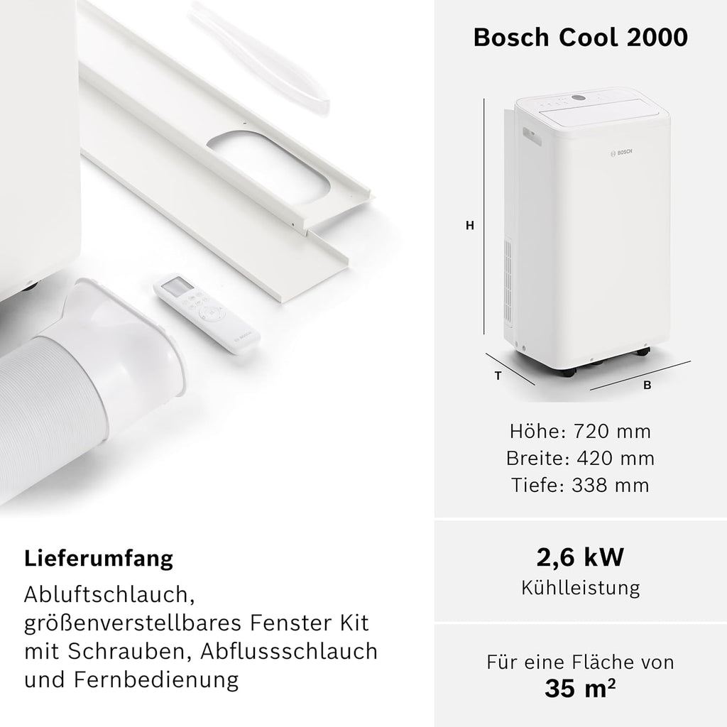 Bosch Cool 4000 Mobiles Klimagerät - 3-in-1: Klimagerät – Nahaufnahme 27/66