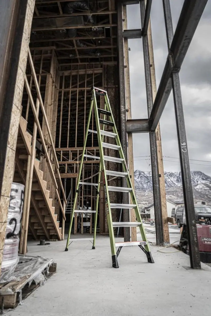 Brede sporten en Ground Cue van de groene glasvezel ladder