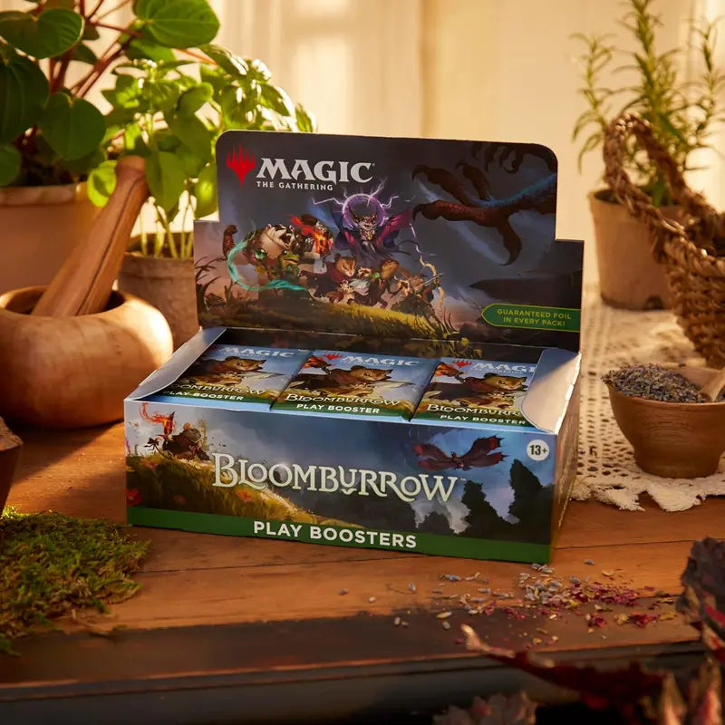 MTG Bloomburrow losse booster verpakking close-up