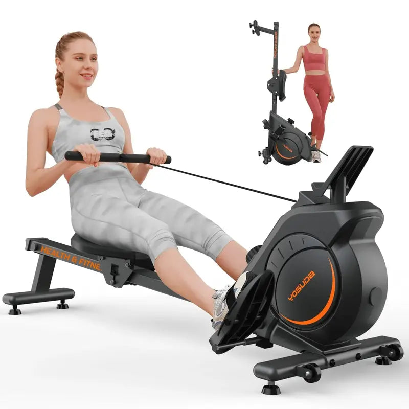 YOSUDA roeimachine met magnetische weerstand, zwart