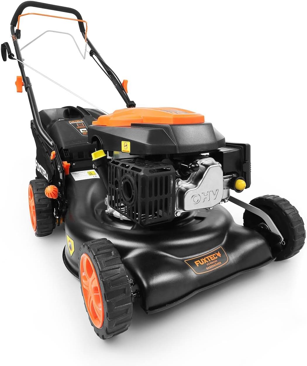 FUXTEC FX-RM4646ECO benzinegrasmaaier, opgevangen gras in de bak
