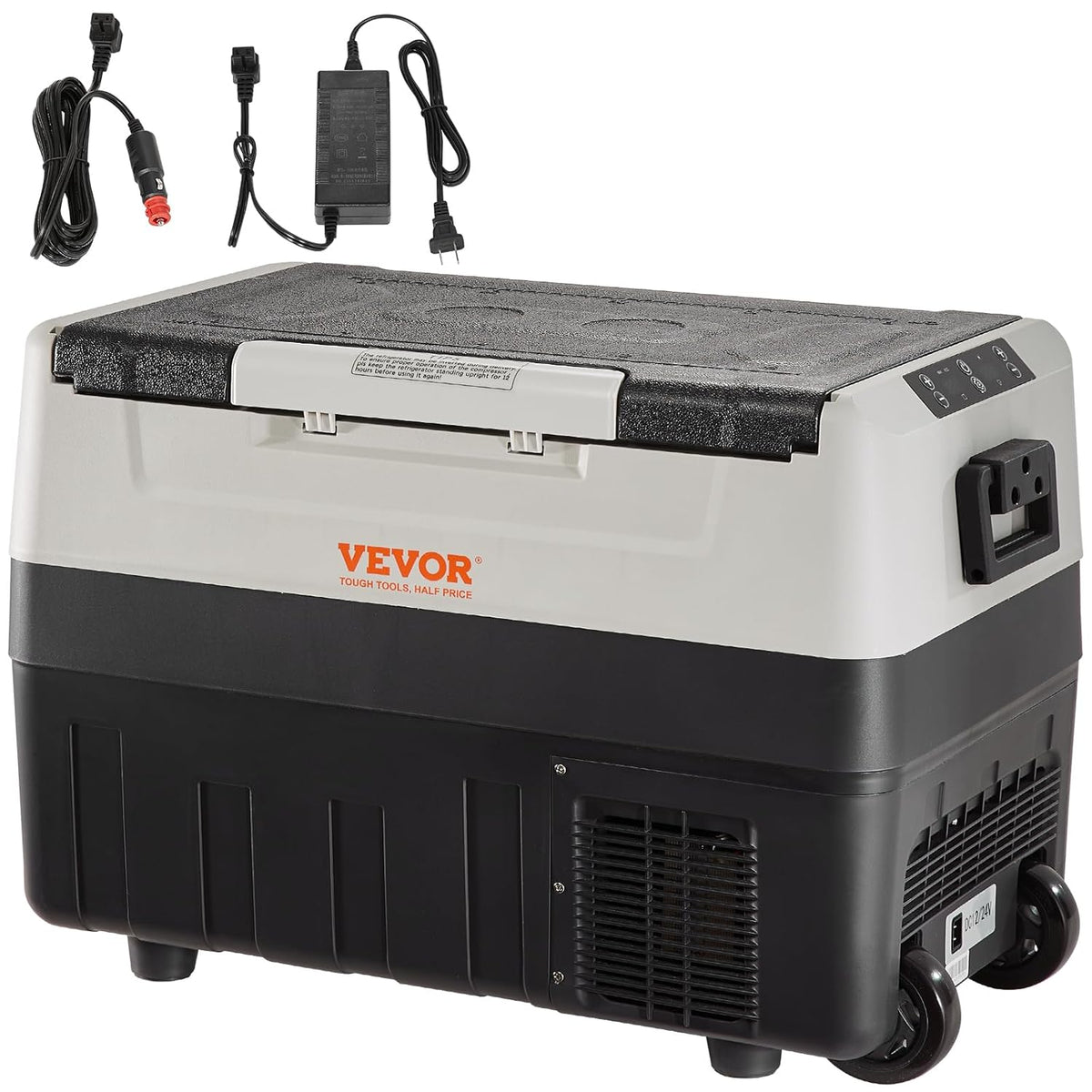 VEVOR 55L autokoelkast – VEVOR 55L compressor koelbox zwart open